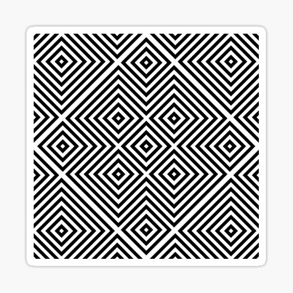 Optical illusion Sticker