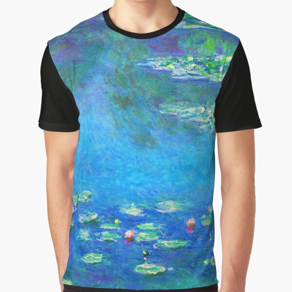 Claude Monet Water Lilies Color-Enhanced Graphic T-Shirt