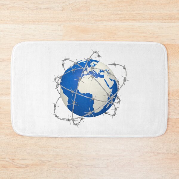 Item preview, planet earth barbed wire 3D globe designed and sold by EsoxOlivier.