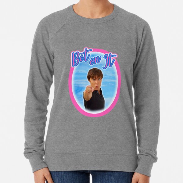 Troy Bolton sagt Wette darauf High School Musical Zac Efron Fan Art Leichter Pullover