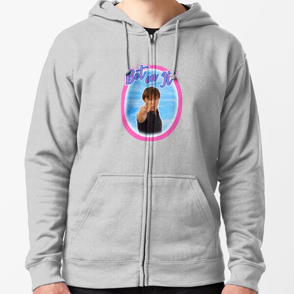 Troy Bolton dit parier sur le lycée musical Zac Efron Fan Art Veste zippée à capuche