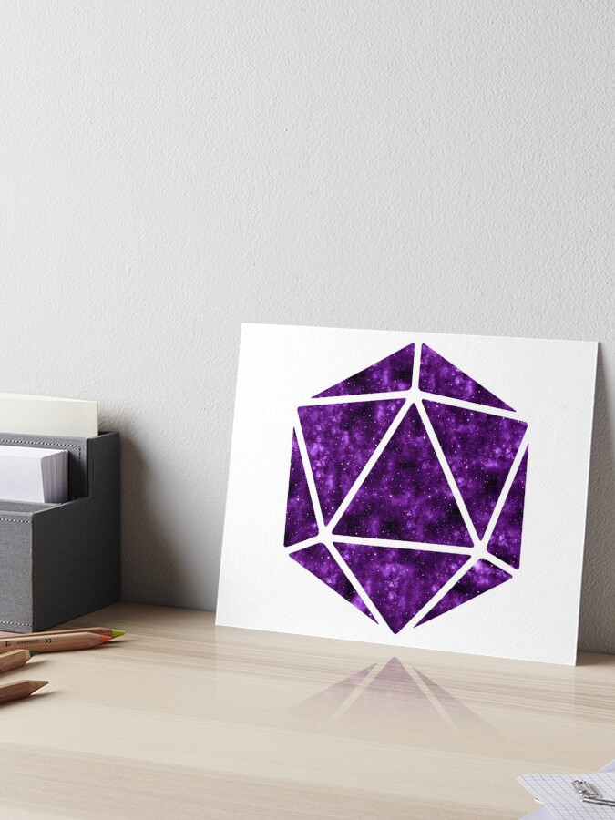 D20 Galaxy' Poster, picture, metal print, paint by Dungeons and