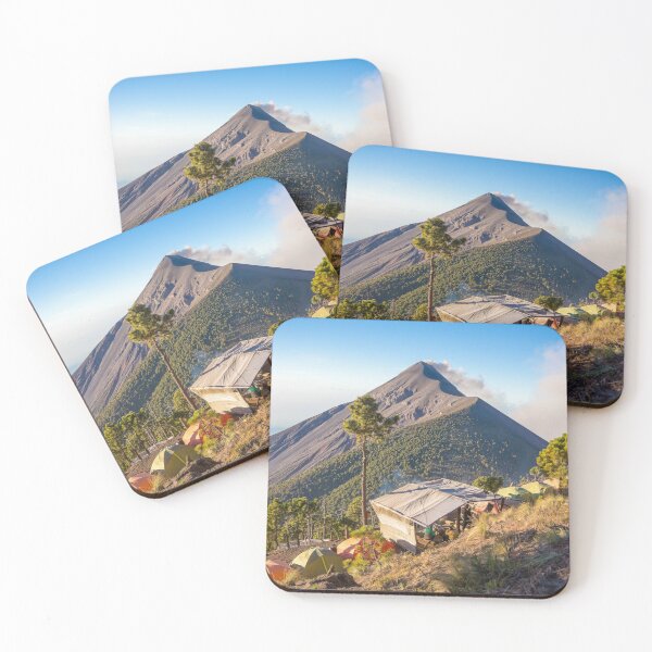 Item preview, View of the camp while climbing the Acatennago volcano designed and sold by MichielTon.