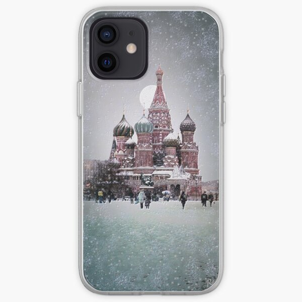 Red Square - Moscow (kodak film with some computer photo manipulation) iPhone Soft Case
