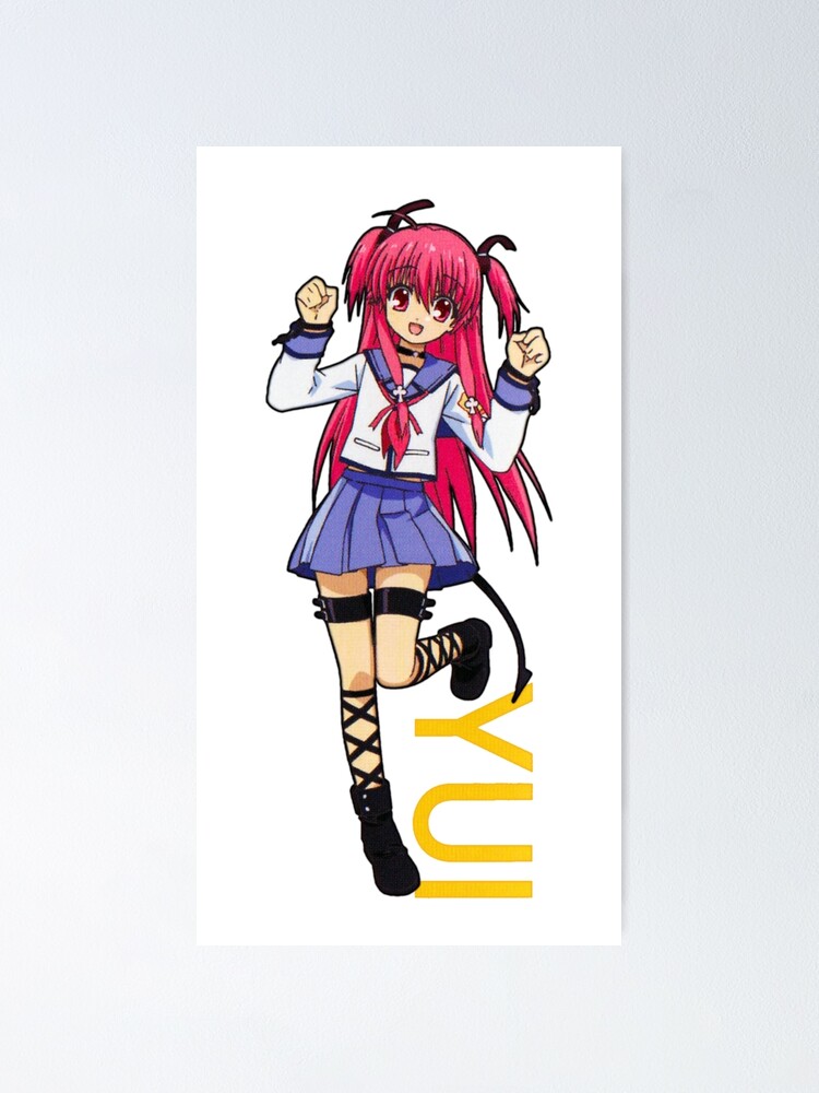 Yui Angel Beats Poster By Niklausu Redbubble