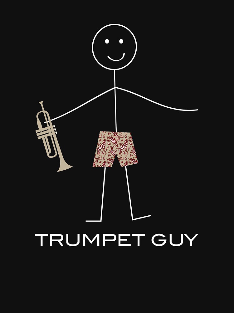 "Funny Mens Trumpet Guy" Tshirt for Sale by whyitsme Redbubble