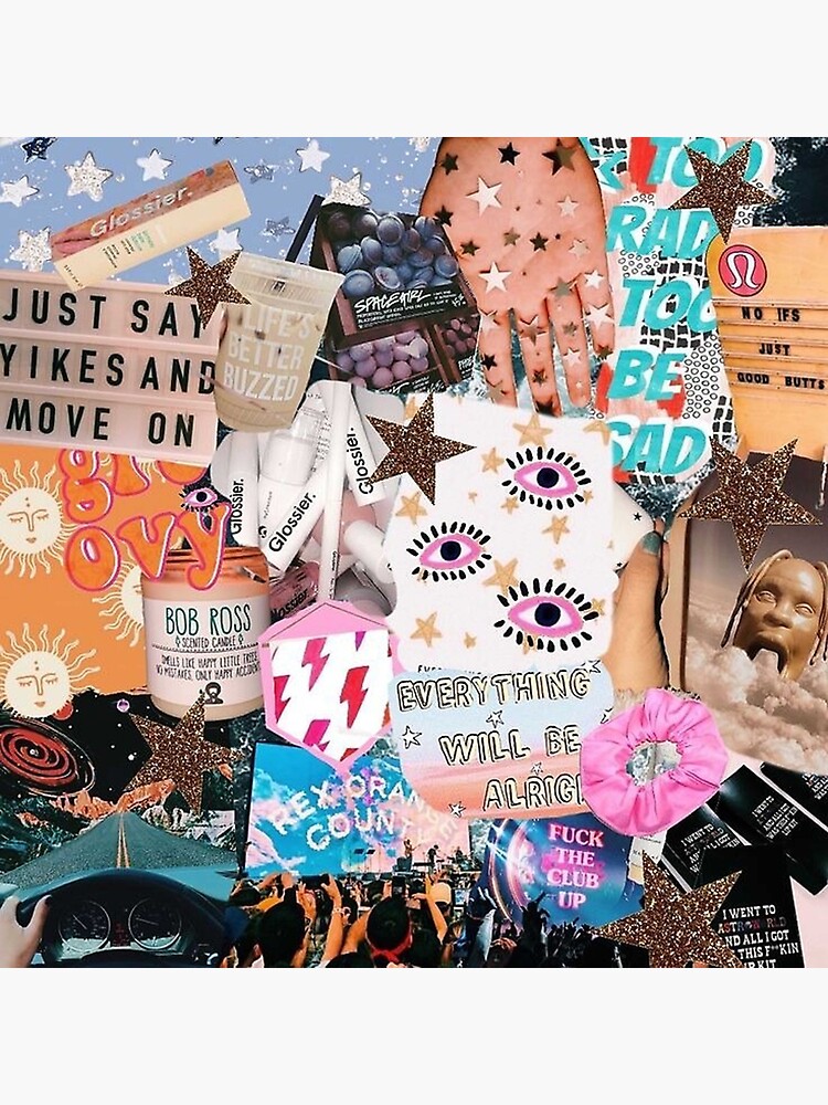 Collage Collage Vogue Aesthetic Greeting Card By Kalmbadheolokju Redbubble