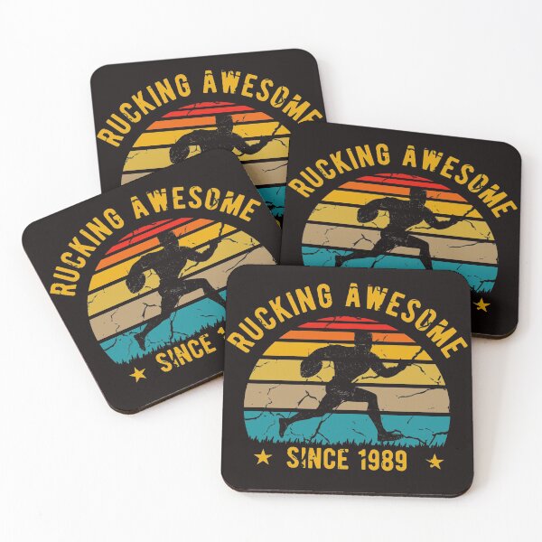 Item preview, Rucking Awesome Since 1989 30th Birthday Rugby T Shirt designed and sold by Dan66.