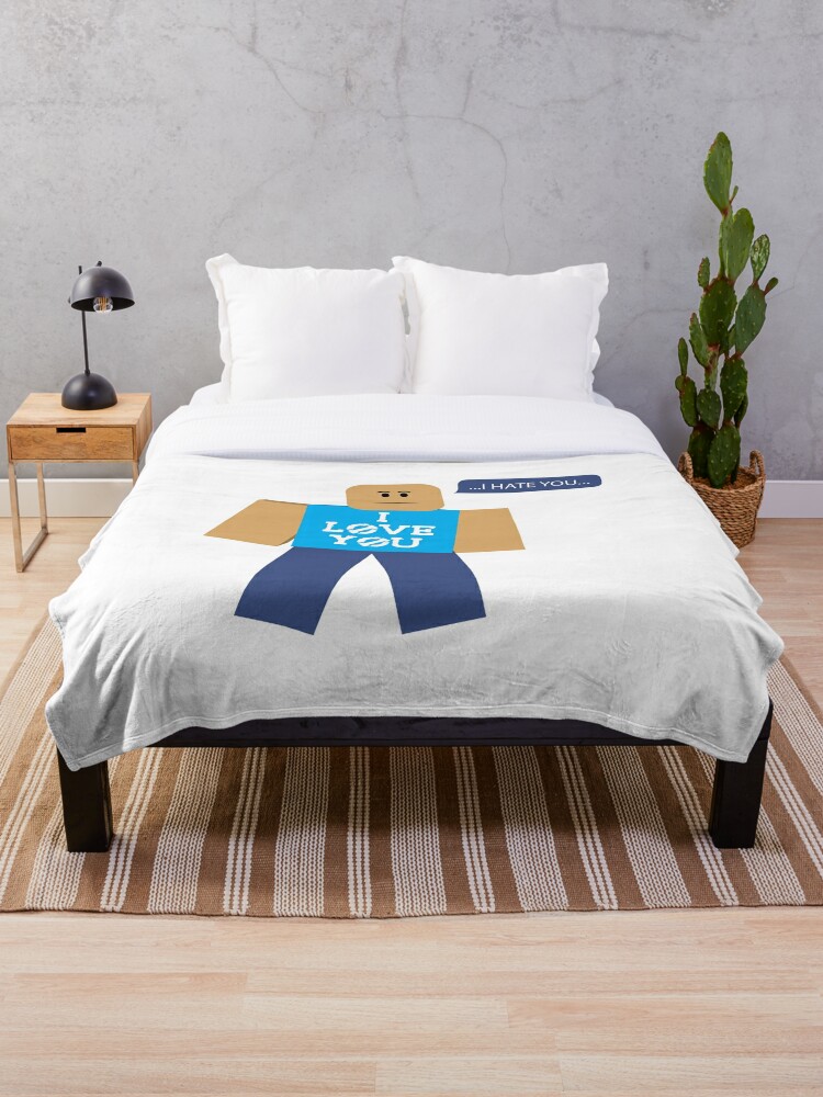 Roblox Memes Blue Throw Blanket By Rainbowdreamer Redbubble - blue bed roblox