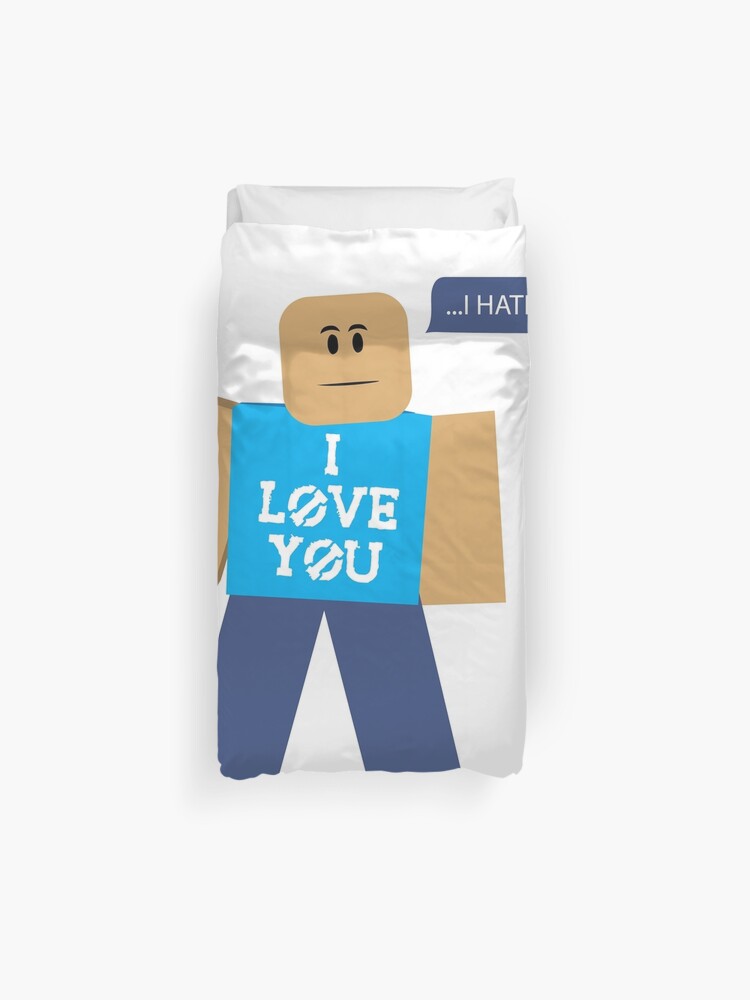 Roblox Memes Blue Duvet Cover By Rainbowdreamer Redbubble - cardboard box hat roblox