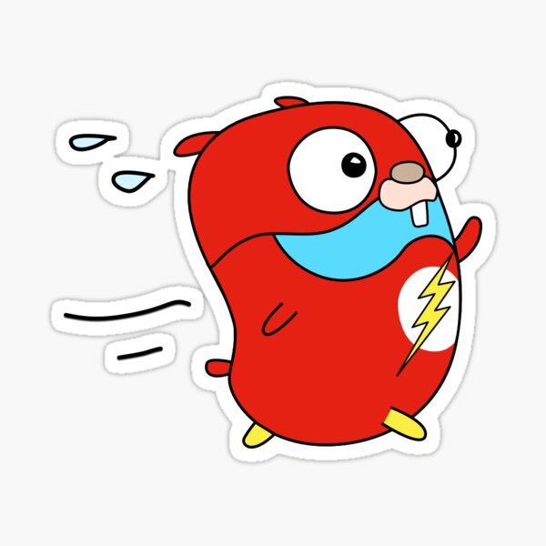 Item preview, Golang Gopher Super Hero designed and sold by leesander.