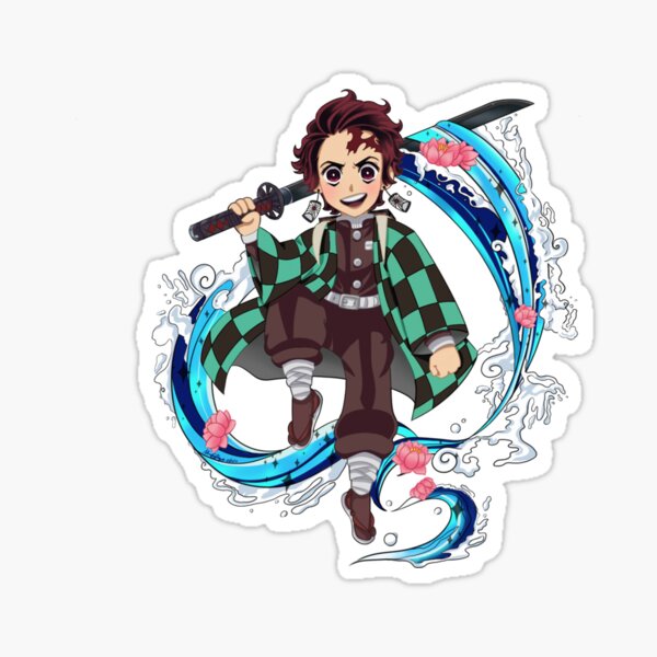 Demon Slayer Tanjiro Sticker By Rockiedraws23 Redbubble 1812