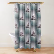 Red Square - Moscow (kodak film with some computer photo manipulation) Shower Curtain