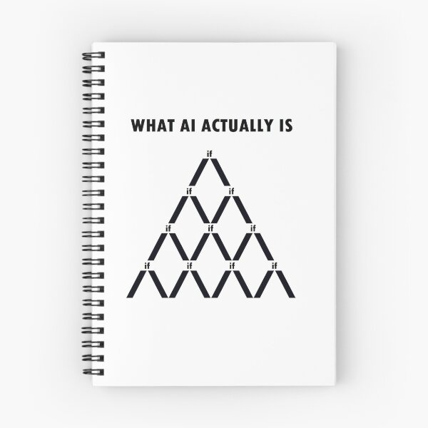 Item preview, Funny design of artificial intelligence, machine learning with if statements designed and sold by omolog.