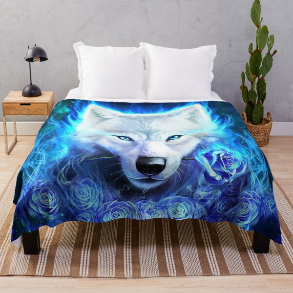 Item preview, Blue.Rose White.Wolf designed and sold by crawfordzero.