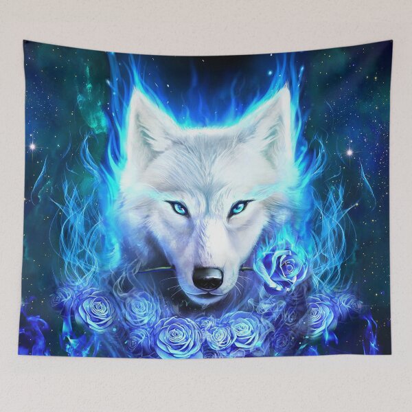 Item preview, Blue.Rose White.Wolf designed and sold by crawfordzero.