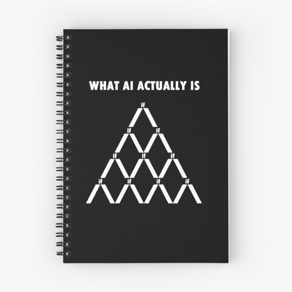 Item preview, Funny design of artificial intelligence, machine learning with if statements designed and sold by omolog.