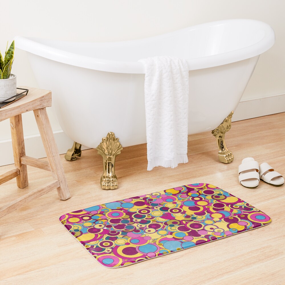 Peter Max Bubbles Bath Mat