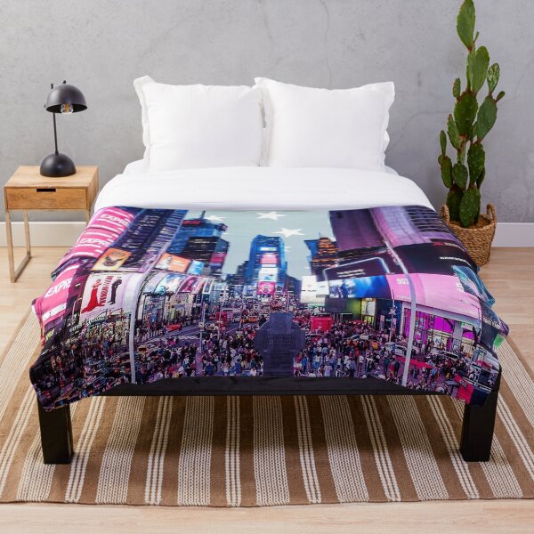 Times Square sticker - Throw Blanket