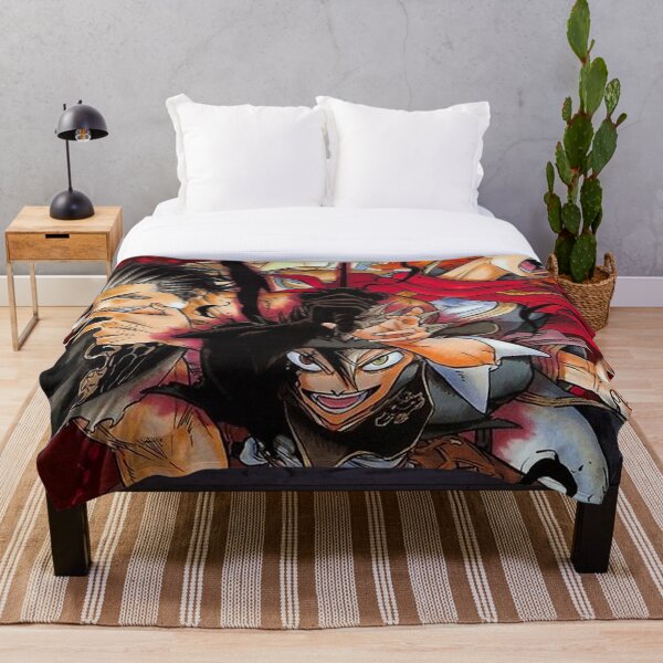Black Clover art Throw Blanket