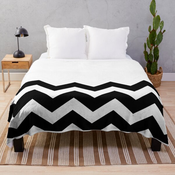 Item preview, BLACK AND WHITE CHEVRON ZIG ZAG  HALF TONE PATTERN - BY OZCUSHIONSTOO designed and sold by ozcushionstoo.