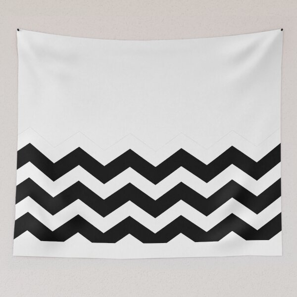Item preview, BLACK AND WHITE CHEVRON ZIG ZAG  HALF TONE PATTERN - BY OZCUSHIONSTOO designed and sold by ozcushionstoo.