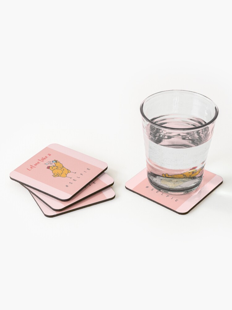 Alternate view of Selfie Hen Coasters (Set of 4)