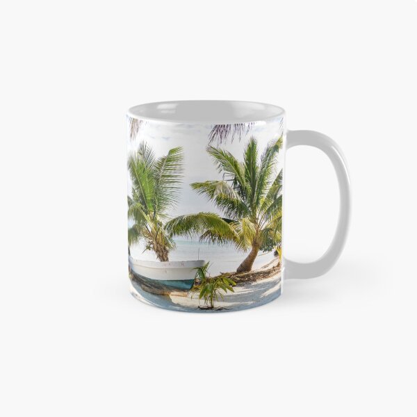 Item preview, Stranded boat on a tropical caribbean beach - Belize designed and sold by MichielTon.