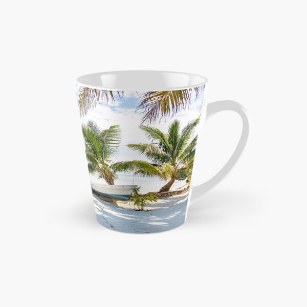 Item preview, Stranded boat on a tropical caribbean beach - Belize designed and sold by MichielTon.