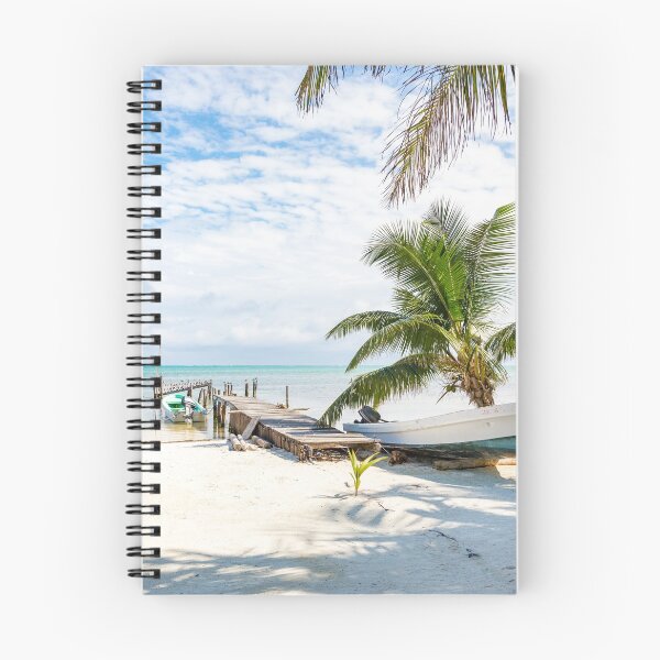 Item preview, Stranded boat on a tropical caribbean beach - Belize designed and sold by MichielTon.