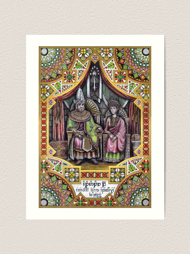 Konig Atanatar Ii Alcarin Von Gondor Kunstdruck Von Neral85 Redbubble