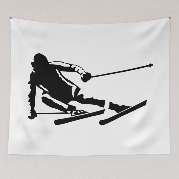 Item preview, Skier in action, skiing designed and sold by claudiasartwork.