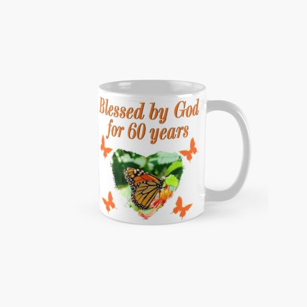 60TH BIRTHDAY BUTTERFLY PHOTO Classic Mug