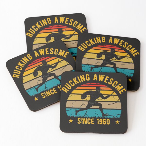 Item preview, Rucking Awesome Since 1960 60th Birthday Rugby Gift t shirt designed and sold by Dan66.