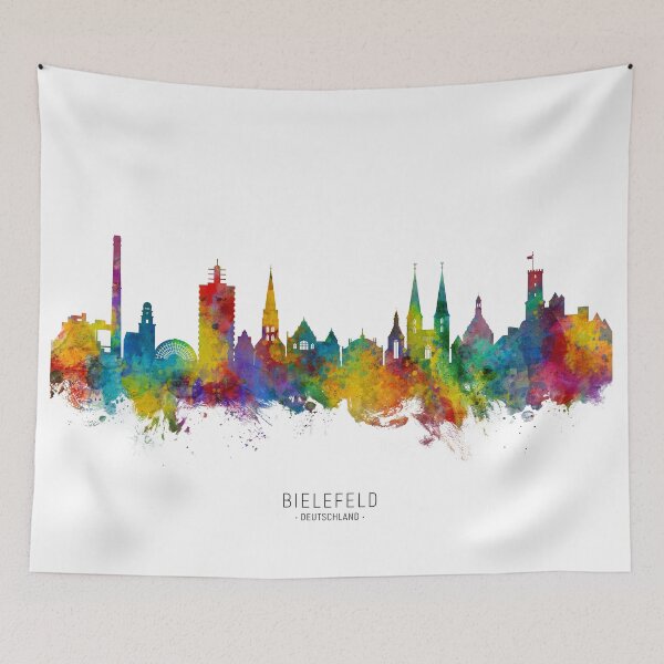 Item preview, Bielefeld Germany Skyline designed and sold by ArtPrints.