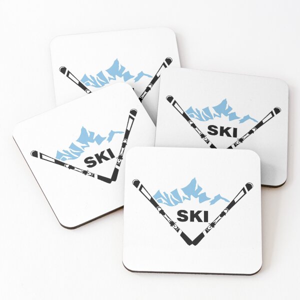 Item preview, Skiing, skiing and mountains designed and sold by claudiasartwork.