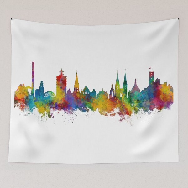Item preview, Bielefeld Germany Skyline designed and sold by ArtPrints.