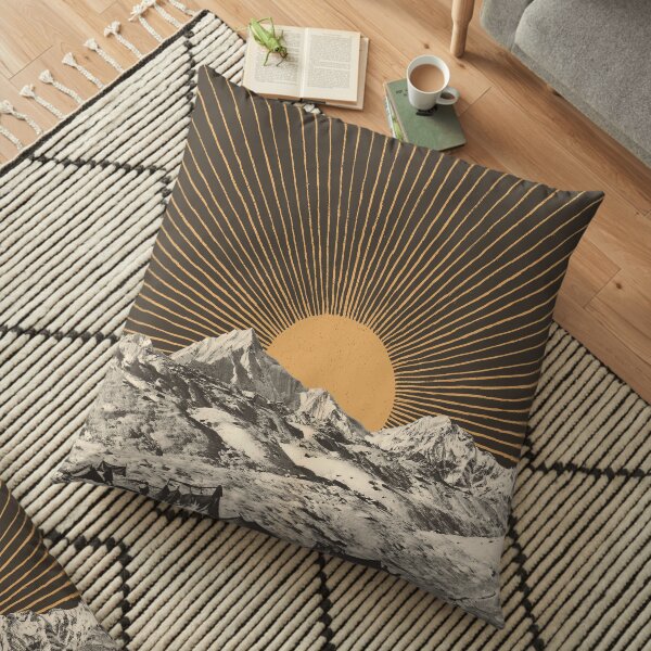Mountainscape 6 Floor Pillow