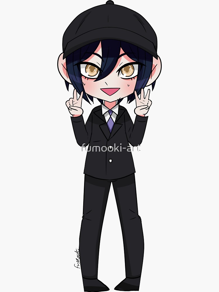 "Pregame Shuichi Saihara" Sticker by fumooki-art | Redbubble