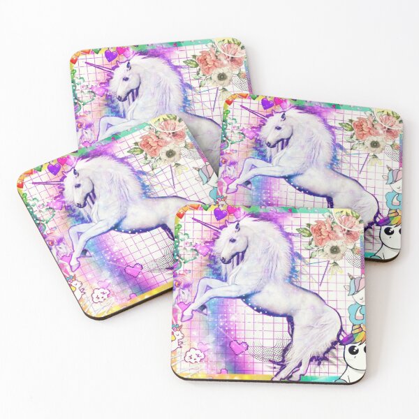Item preview, Unicorn, magic collage, hearts and roses designed and sold by Edgot Emily Dimov-Gottshall.