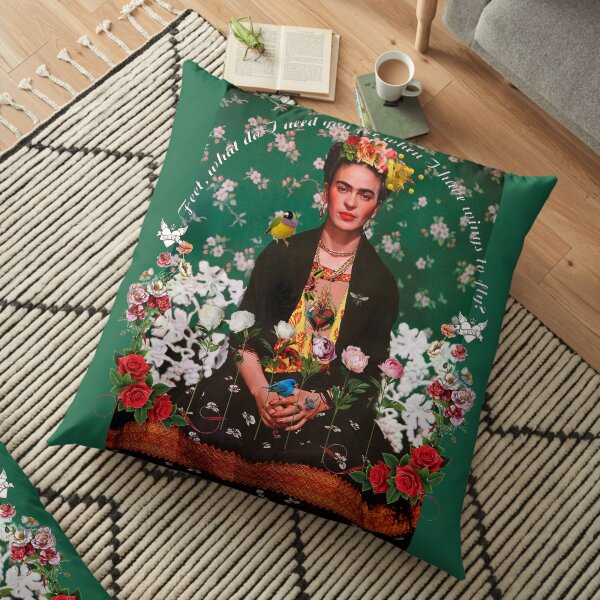 Ailes pour voler Frida Kahlo Coussin de sol