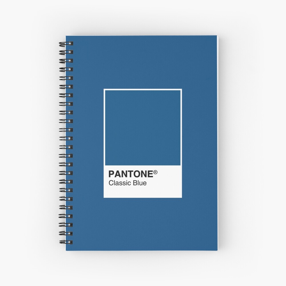 Pastel blue pantone color swatch | Spiral Notebook