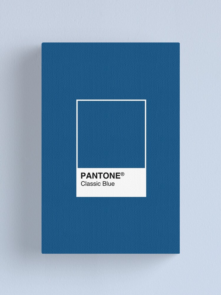 Pantone Classic Blue Farbe Des Jahres Leinwanddruck Von Sadaffk Redbubble