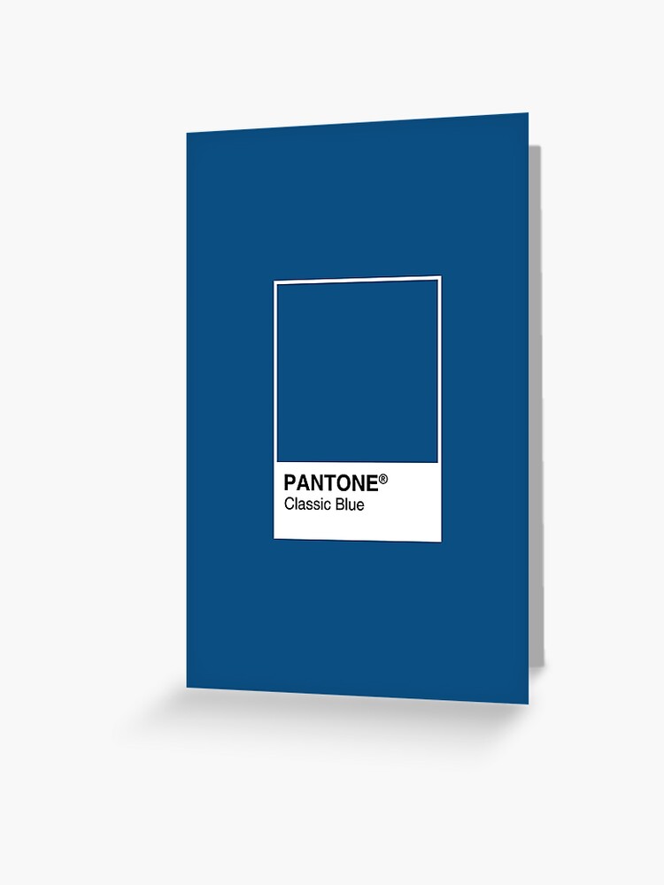 Louis Blue Pantone Paint Card Greeting Card for Sale by Molly