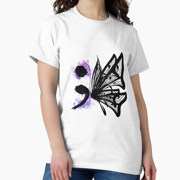Item preview, Semicolon Butterfly - No Text  designed and sold by speakupshop.