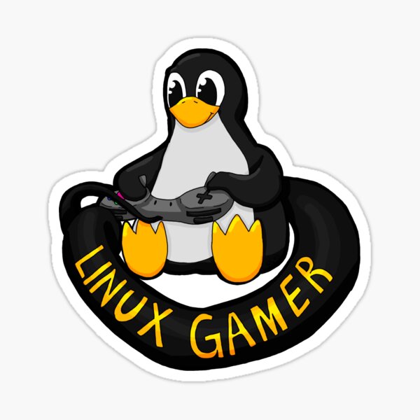 Linux Gamer Sticker