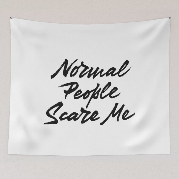 Item preview, Normal People scare me designed and sold by Zagach Letters.