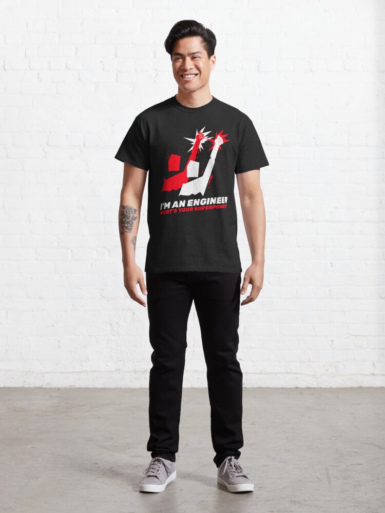 Alternate view of Engineering Superpower Classic T-Shirt
