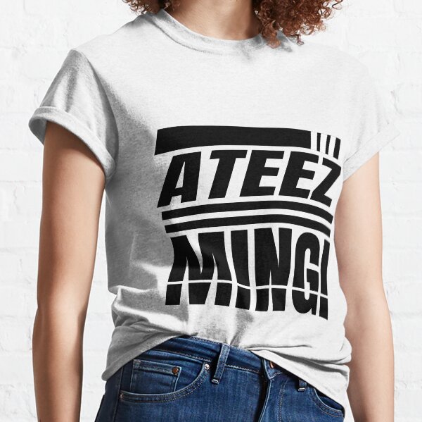 ATEEZ Atiny KPOP Song Mingi Min-Gi Logo Fan Design T-shirt classique