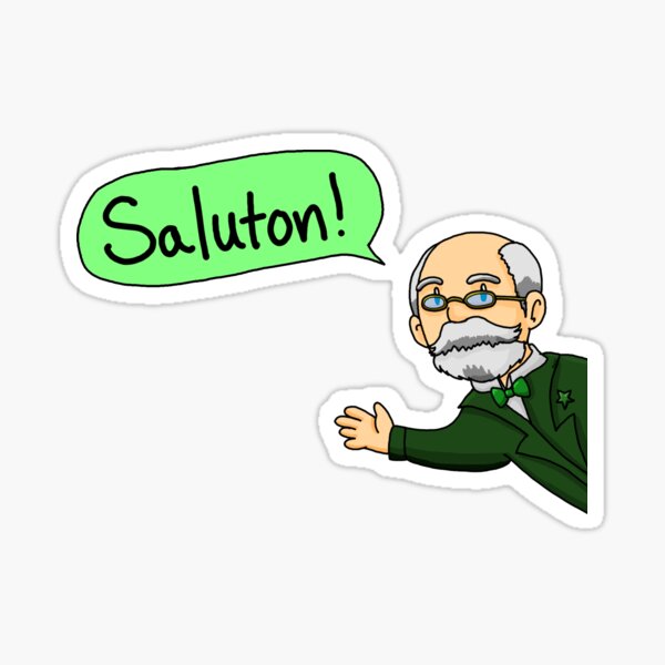 Saluton! Zamenhof Sticker